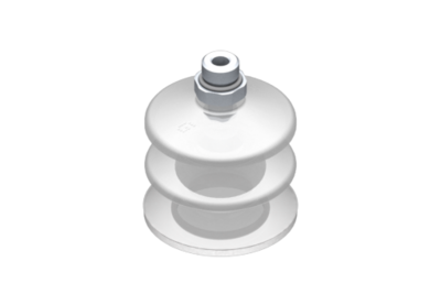 0221777 GIMATIC VACUUM CUP VG.LB53 SUCTION CUP, FDA-COMPLIANT SILICONE, 50 SHORE, G1/4" MALE, 0.67 IN. HEX WITH FDA-COMPLIANT SILICONE FOAM RING