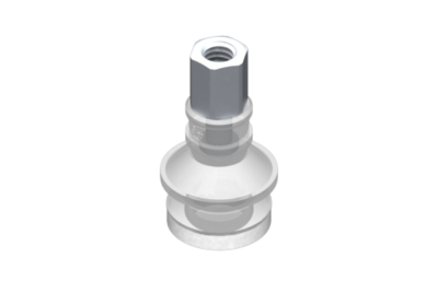 0321545 GIMATIC VACUUM CUP VG.B16 SUCTION CUP, COMPLIANT SILICONE, FDA 50 SHORE, M5 FEMALE, 8 MM HEX WITH OMPLIANT SILICONE FOAM RING