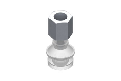 0321548 GIMATIC VACUUM CUP VG.B16 SUCTION CUP, FDA-COMPLIANT SILICONE, 50 SHORE, G1/8? FEMALE, 13 MM HEX WITH COMPLIANT SILICONE FOAM RING