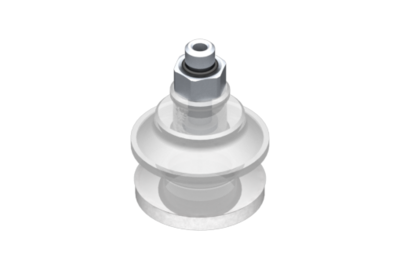 0321552 GIMATIC VACUUM CUP VG.B22 SUCTION CUP, FDA-COMPLIANT SILICONE, 50 SHORE, M5 MALE, 8 MM HEX WITH COMPLIANT SILICONE FOAM RING