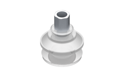 0321555 GIMATIC VACUUM CUP VG.B33 SUCTION CUP, FDA-COMPLIANT SILICONE, 50 SHORE, G1/8? FEMALE, 12 MM HEX WITH -COMPLIANT SILICONE FOAM RING