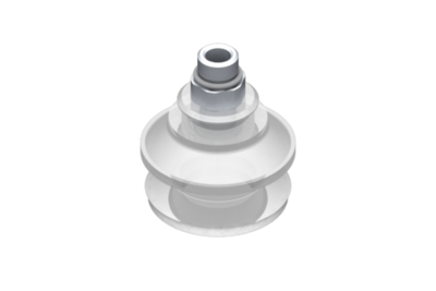 0321557 GIMATIC VACUUM CUP VG.B33 SUCTION CUP, FDA-COMPLIANT SILICONE, 50 SHORE, G1/8? MALE, 12 MM HEX WITH COMPLIANT SILICONE FOAM RING