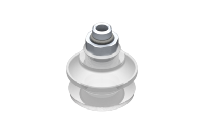 0321559 GIMATIC VACUUM CUP VG.B33 SUCTION CUP, FDA-COMPLIANT SILICONE, 50 SHORE, G1/8? MALE, 16 MM HEX WITH COMPLIANT SILICONE FOAM RING