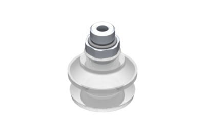 0321561 GIMATIC VACUUM CUP SUCTION CUP VG.B33 SILICONE FDA 50 SHORE, G1/4" MALE, HEXAGON 17 WITH SILICONE FOAM RING