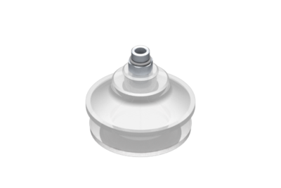 0321571 GIMATIC VACUUM CUP VG.B53 SUCTION CUP, FDA-COMPLIANT SILICONE, 50 SHORE, G1/8? MALE, 12 MM HEX WITH COMPLIANT SILICONE FOAM RING