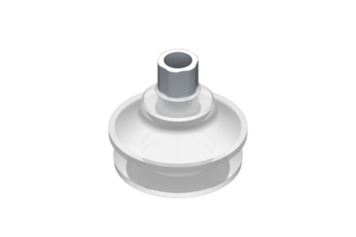 0321574 GIMATIC VACUUM CUP VG.B53 SUCTION CUP, FDA-COMPLIANT SILICONE, 50 SHORE, G1/4? FEMALE, 16 MM HEX WITH -COMPLIANT SILICONE FOAM RING