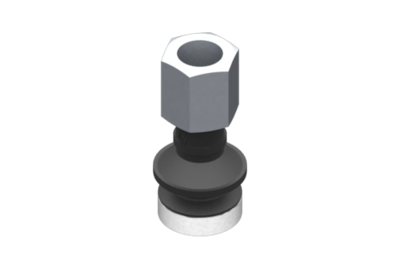 0321593 GIMATIC VACUUM CUP SUCTION CUP VG.B16 EPDM 50 SHORE, G1/8 FEMALE, HEX 13 MM WITH SILICONE RING