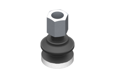 0321603 GIMATIC VACUUM CUP SUCTION CUP VG.B22 EPDM 50 SHORE ,G1/8 FEMALE, HEX 13MM WITH SILICONE RING