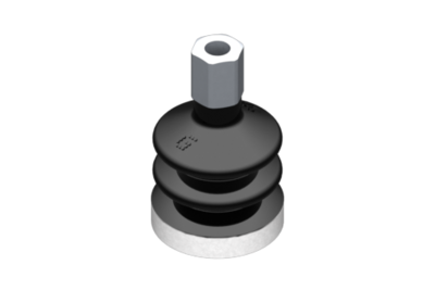 0321858 GIMATIC VACUUM CUP SUCTION CUP VG.LB22 NBR 50 SHORE, M5 FEMALE, HEX 8 MM WITH SILICONE RING