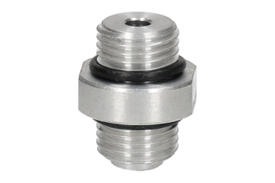 1600025 GIMATIC FITTING FITTING G1/4'' MALE, G1/4'' MALE, HEX 18 WITH CHECK VALVE DIAMETER 5.5 MM, CALIBRATED HOLE 0.6 MM