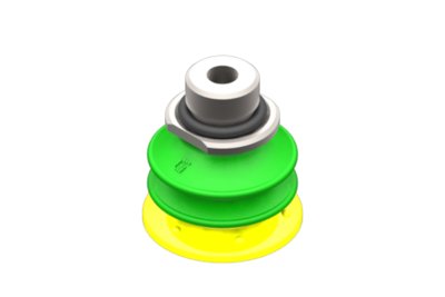 2010007 GIMATIC VACUUM CUP VG.GX20P SUCTION CUP, POLYURETHANE, 30/60 SHORE, G1/8" MALE / M5 FEMALE, WITH 0.6 MM CALIBRATED HOLE