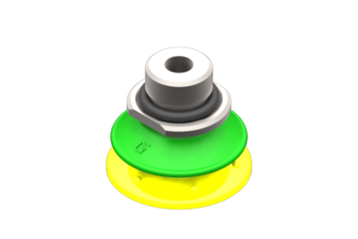 2011007 GIMATIC VACUUM CUP VG.BP20 SUCTION CUP, POLYURETHANE, 30/70 SHORE, G1/8" MALE / M5 FEMALE, WITH 0.6 MM CALIBRATED HOLE