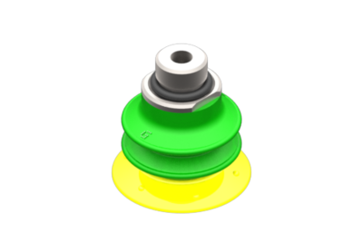 2510007 GIMATIC VACUUM CUP VG.GX25P SUCTION CUP, POLYURETHANE, 30/60 SHORE, G1/8" MALE / M5 FEMALE, WITH 0.6 MM CALIBRATED HOLE