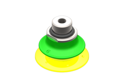 2511007 GIMATIC VACUUM CUP VG.BP25 SUCTION CUP, POLYURETHANE, 30/70 SHORE, G1/8" MALE / M5 FEMALE, WITH 0.6 MM CALIBRATED HOLE