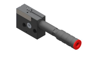 3030236 GIMATIC VACUUM EJ-BSVLG-MEDIUM-HV-3-ISO VACUUM PUMP WITH HOLDER AND INTEGRATED SILENCER, ISO 15218 VALVE CONNECTION, G1/4'' VACUUM PORT