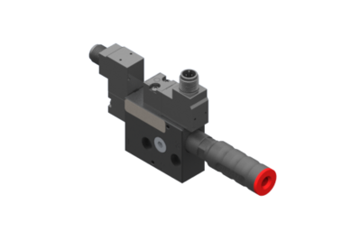 3030237 GIMATIC VACUUM VACUUM PUMP EJ-BSVLG-MEDIUM-LP-2-ISO WITH INTEGRATED HOLDER AND SILENCER, VACUUM AND BLOWOFF NC SOLENOID VALVE 3/2 X2, 24VDC, 2.5W, M12 5-PIN, IP54, G1/4'' VACUUM PORT