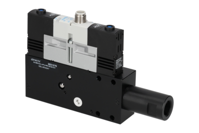 3031270 GIMATIC VACUUM EJ-BSVLG-LARGE-HF-2-ISO VACUUM PUMP WITH HOLDER, 3/2 X2 NO SOLENOID VALVE FOR VACUUM AND BLOW-OFF, M12X1 5-PIN CONNECTION, IP54, G1/2" VACUUM PORT