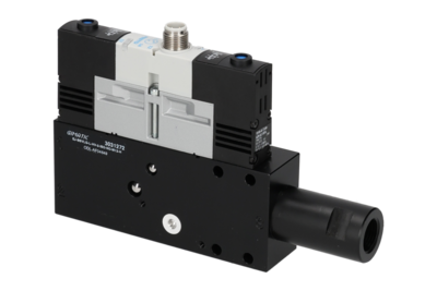 3031272 GIMATIC VACUUM EJ-BSVLG-LARGE-HV-2-ISO VACUUM PUMP WITH HOLDER, 3/2 X2 NO SOLENOID VALVE FOR VACUUM AND BLOW-OFF, M12X1 5-PIN CONNECTION, IP54, G1/2" VACUUM PORT