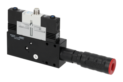 3032227 GIMATIC VACUUM EJ-BSVLG-LARGE-HF-2-NR-ISO VACUUM PUMP WITH HOLDER, 3/2 X2 NC SOLENOID VALVE FOR VACUUM AND BLOW-OFF, M12X1 5-PIN CONNECTION, IP54, G1/2" VACUUM PORT (ENERGY SAVING)