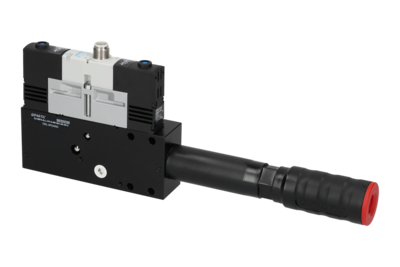 3032230 GIMATIC VACUUM EJ-BSVLG-LARGE-HV-3-NR-ISO VACUUM PUMP WITH HOLDER, 3/2 X2 NC SOLENOID VALVE FOR VACUUM AND BLOW-OFF, M12X1 5-PIN CONNECTION, IP54, G1/2" VACUUM PORT (ENERGY SAVING)