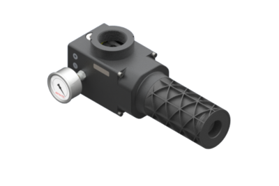 3330141 GIMATIC VACUUM EJ-CEN-LARGEX11-HV VACUUM PUMP WITH SILENCER AND ANALOG VACUUM GAUGE, G1-1/2" VACUUM PORT.