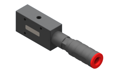 3330161 GIMATIC VACUUM EJ-BA-LARGE-LP-2 VACUUM PUMP WITH HOLDER AND INTEGRATED SILENCER, G1/2" VACUUM PORT