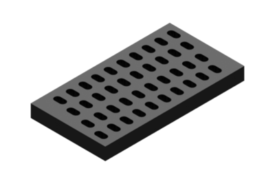 353012002 GIMATIC VACUUM SPARE EPDM FOAM, 4.72X7.87 IN., THICKNESS 0.79 IN., FINE PITCH