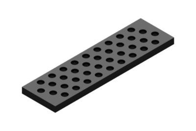 353022004 GIMATIC VACUUM SPARE EPDM FOAM, 4.72X15.75 IN., THICKNESS 0.79 IN., MEDIUM PITCH