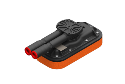 370245007 GIMATIC VACUUM VACUUM GRIPPING SYSTEM FOR BAGS, 9.64" X 4.92" X 2.76", WITH INTEGRATED 3-STAGE VACUUM GENERATOR, NATURAL FOAM RUBBER, THICKNESS 1.2"