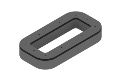 370300011 GIMATIC VACUUM SPARE EPDM FOAM, 9.64" X 4.92", THICKNESS 1.2", ATTACHMENT PLATE INCLUDED