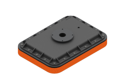 372350001 GIMATIC VACUUM VACUUM GRIPPING SYSTEMS FOR BAGS, 350X250X70 MM, WITH 30 MM THICK NATURAL RUBBER FOAM, VACUUM FITTING G1"