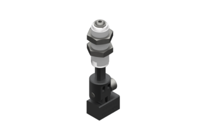 9900009 GIMATIC VACUUM NON-ROTATIVE SUSPENSION WITH ANGULAR COUPLING AND M10X1 THREADED BODY, STROKE 10 MM, M5, WITH 2 NUTS