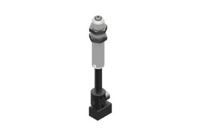 9900010 GIMATIC VACUUM NON-ROTATIVE SUSPENSION WITH ANGULAR COUPLING AND M10X1 THREADED BODY, STROKE 25 MM, M5, WITH 2 NUTS