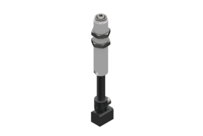 9900012 GIMATIC VACUUM NON-ROTATIVE SUSPENSION WITH ANGULAR COUPLING AND M16X1 THREADED BODY, STROKE 35 MM, G1/8, WITH 2 NUTS
