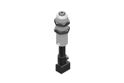 9900013 GIMATIC VACUUM NON-ROTATIVE SUSPENSION WITH ANGULAR COUPLING AND M20X1.5 THREADED BODY, STROKE 25 MM, G1/8, WITH 2 NUTS