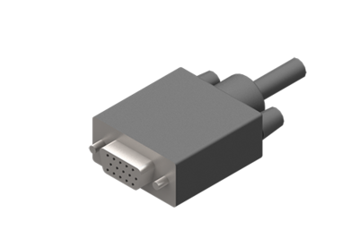 CEQC-A GIMATIC CABLE CABLE WITH CONNECTOR, D-SUB 15-PIN VGA TYPE, FEMALE, LENGTH 1.5 METRES, 0/250 VAC, MAX 0.5 A