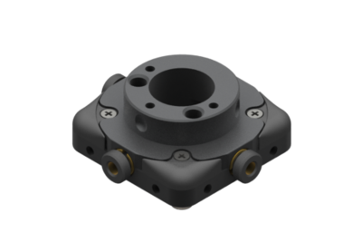 EQC05-B GIMATIC TOOL CHANGER FLANGE FOR QUICK CHANGER WITH 3 INTEGRATED PNEUMATIC CONNECTIONS FOR 4 MM DIAMETER PIPE AND CENTERING SLEEVES