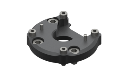 EQC05-K50 GIMATIC TOOL CHANGER FIXING FLANGE EQC05-A FOR ROBOTS WITH ISO 9409-1-50-4-M6 INTERFACE. SCREWS, SLEEVES AND CENTERING PINS INCLUDED