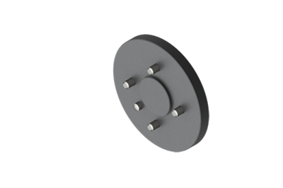 MFI-A374-A GIMATIC GRIPPER FLANGE WITH SCREWS FOR MOUNTING MECHATRONICS GRIPPERS ONTO A ROBOT WITH ISO 9409-1-50-4-M6 INTERFACE (ROBOT SIDE)