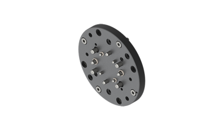 MFI-A374-B GIMATIC GRIPPER FLANGE WITH SCREWS FOR MOUNTING MECHATRONICS GRIPPERS ONTO A ROBOT WITH ISO 9409-1-50-4-M6 INTERFACE (GRIPPER SIDE)
