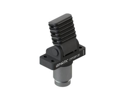 OFP20N-20 GIMATIC GRIPPER ONE-FINGER PNEUMATIC GRIPPER FOR CLAMPING, DIAMETER 20 MM, 2/8 BAR, M5, NBR PAD