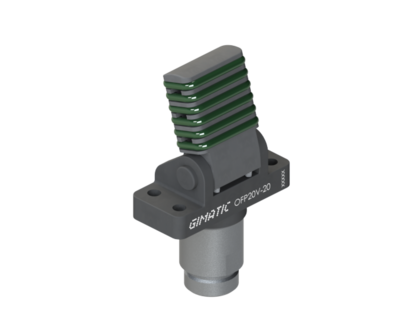 OFP20V-20 GIMATIC GRIPPER ONE-FINGER PNEUMATIC GRIPPER FOR CLAMPING, DIAMETER 20 MM, 2/8 BAR, M5, VITON® PAD