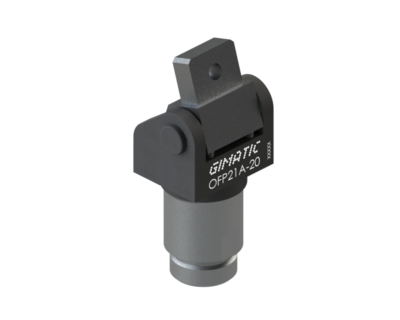 OFP21A-20 GIMATIC GRIPPER ONE-FINGER PNEUMATIC GRIPPER FOR CLAMPING, DIAMETER 20 MM, 2/8 BAR, M5, JAW HOLE M5