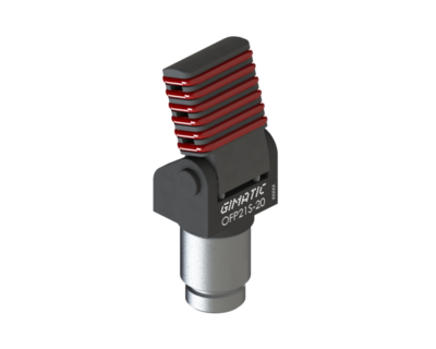 OFP21S-20 GIMATIC GRIPPER ONE-FINGER PNEUMATIC GRIPPER FOR CLAMPING, DIAMETER 20 MM, 2/8 BAR, M5, SILICONE PAD