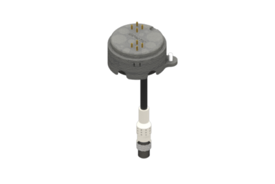 RMBQC-UR GIMATIC TOOL CHANGER ELECTRICAL MODULE FOR EQC20 FOR UR ROBOT, 1 8-PIN STRAIGHT MALE CONNECTOR, SIDE B, 8 SELF-CLEANING SPRING CONTACTS.