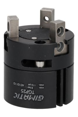 TGP25 GIMATIC GRIPPER SELF-CENTERING PARALLEL PNEUMATIC GRIPPER WITH THREE JAWS, 25 MM, 2-8 BAR, M5