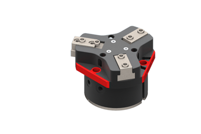 TH3302-NC GIMATIC GRIPPER PARALLEL SELF-CENTRING PNEUMATIC GRIPPER, 3 JAWS, NORMALLY CLOSED, 3.5/8 BAR, M2/M5