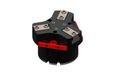 TH3304-NC GIMATIC GRIPPER PARALLEL SELF-CENTRING PNEUMATIC GRIPPER, 3 JAWS, NORMALLY CLOSED, 3.5/8 BAR, M2/M5