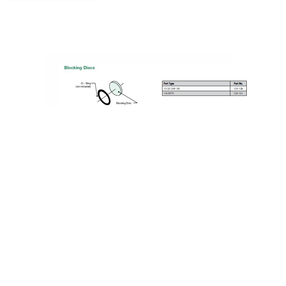 124-151 NUMATICS/AVENTICS BLOCKING DISC MK3 SERIES