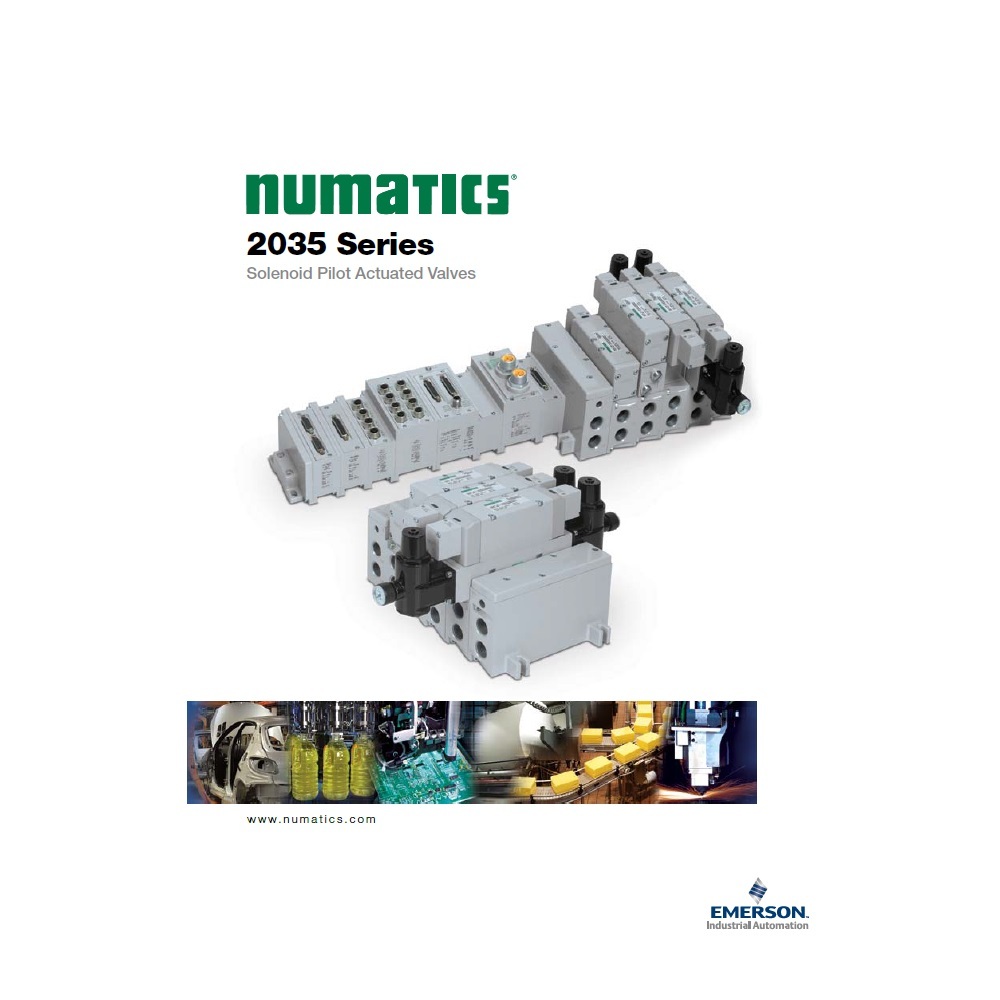 354BB5Z2KN00030 NUMATICS/AVENTICS SOL-PILOT VALVE/MANIFOLD 2035 SERIES 4/3 OPEN CTR 120VAC 1/2" NPT, DZB